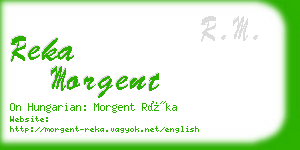 reka morgent business card